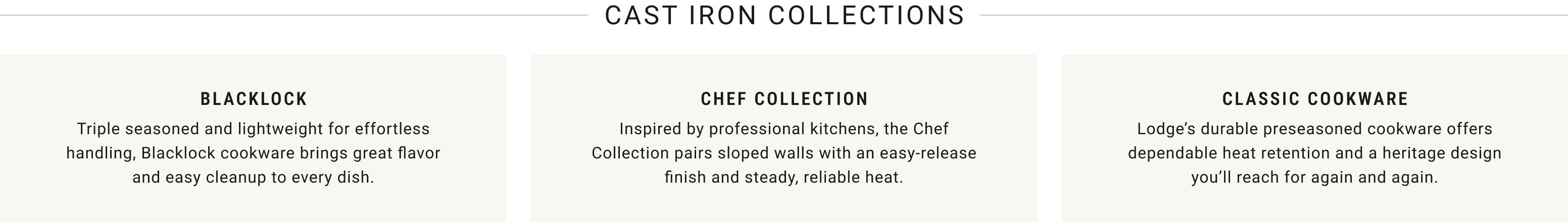 Cast Iron Collections