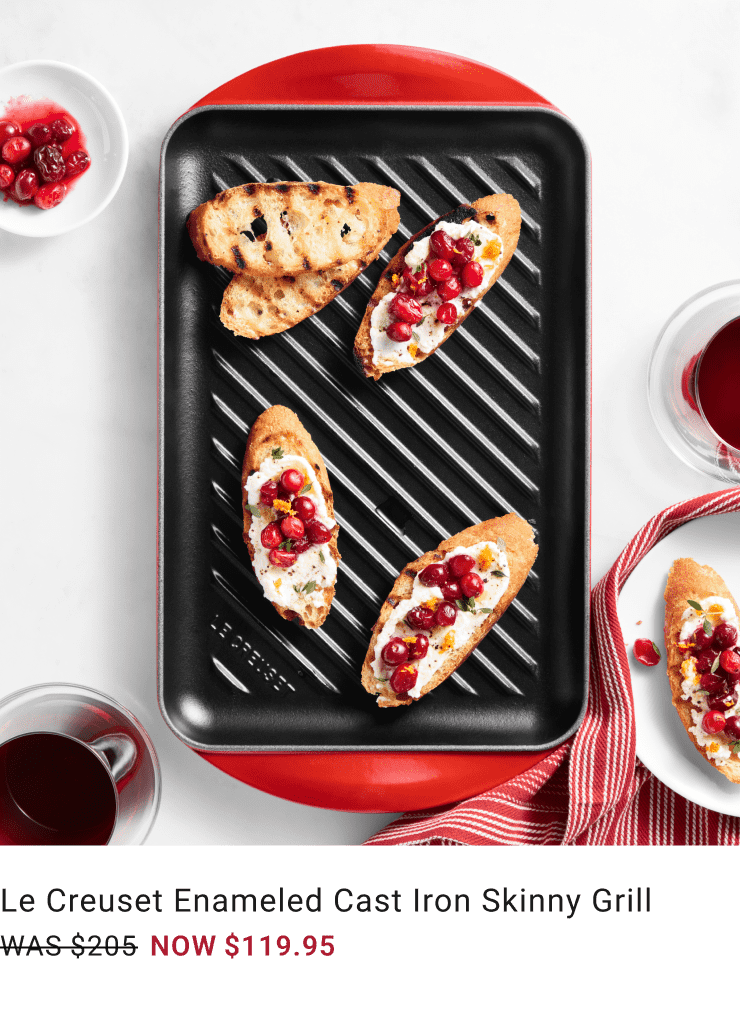 Shop Le Creuset Enameled Cast Iron Skinny Grill Shop Le Creuset Enameled Cast Iron Skinny Grill
