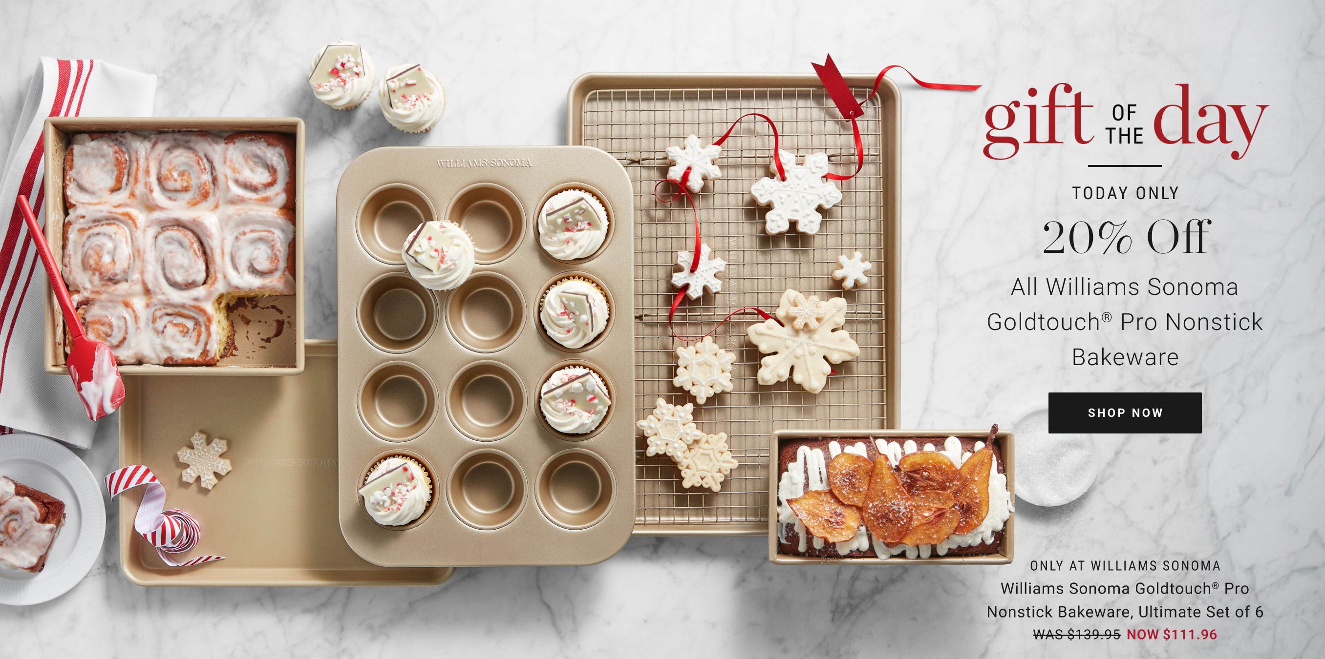 20% Off Williams Sonoma Goldtouch&reg; Pro Nonstick Bakeware