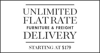 Unlimited Flat Rate Furniture & Freight Delivery