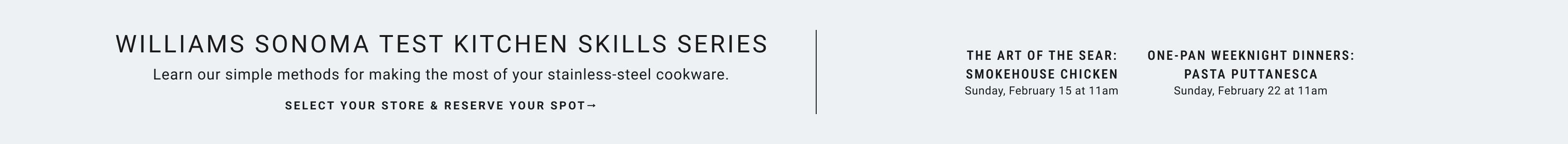 Williams Sonoma Test Kitchen Skill Series