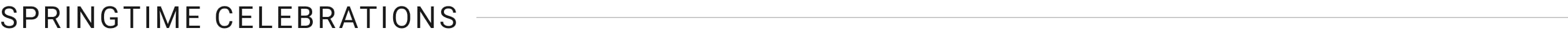 Springtime Celebrations