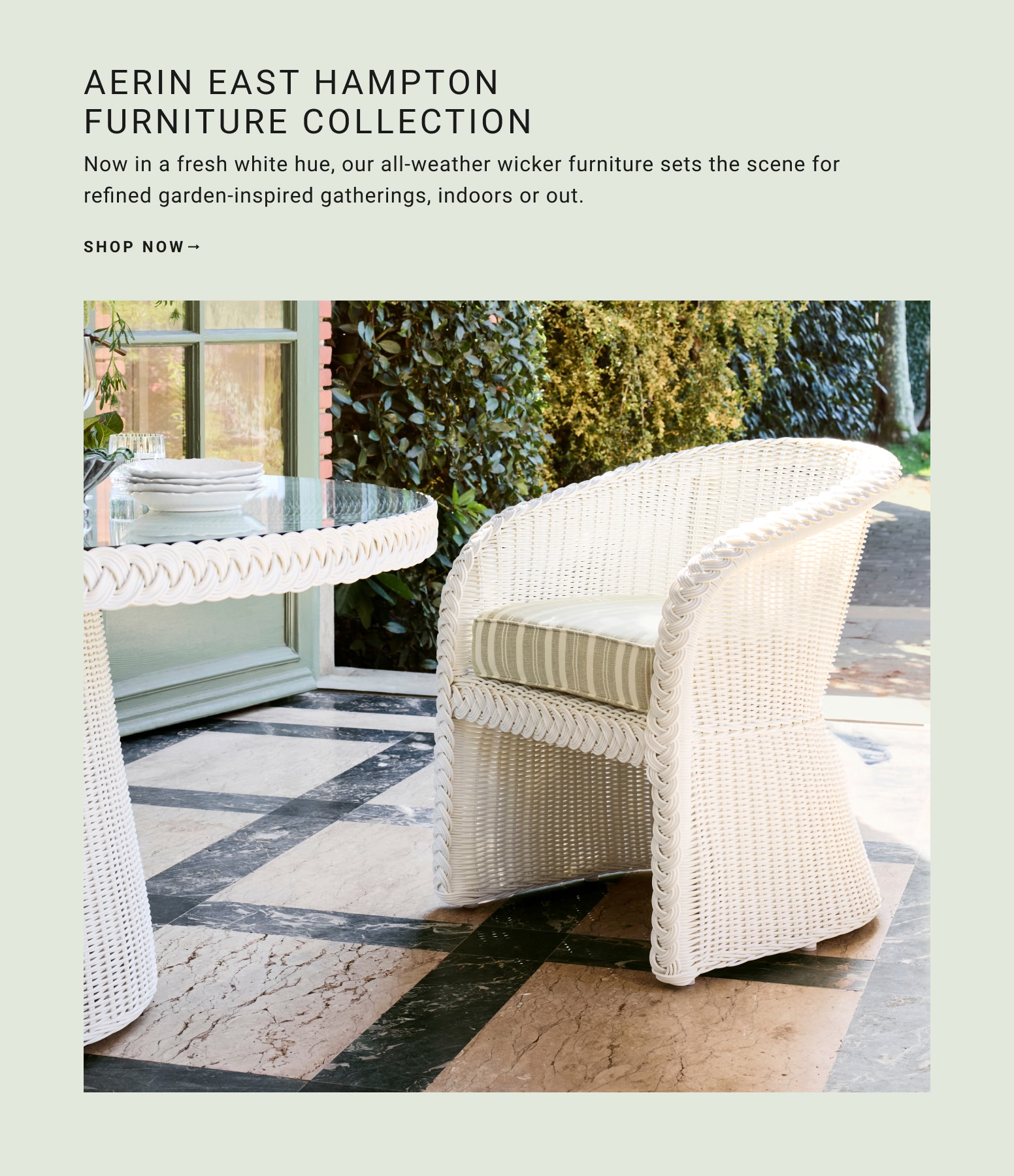 Shop AERIN East Hampton Furniture Collection