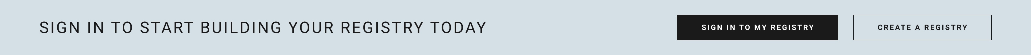 Sign In To My Registry