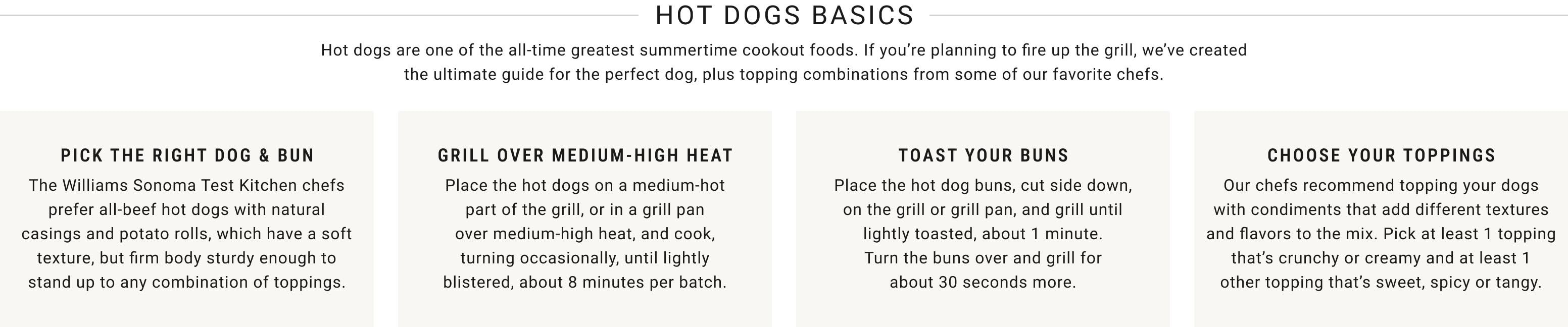 Hot Dog Basics