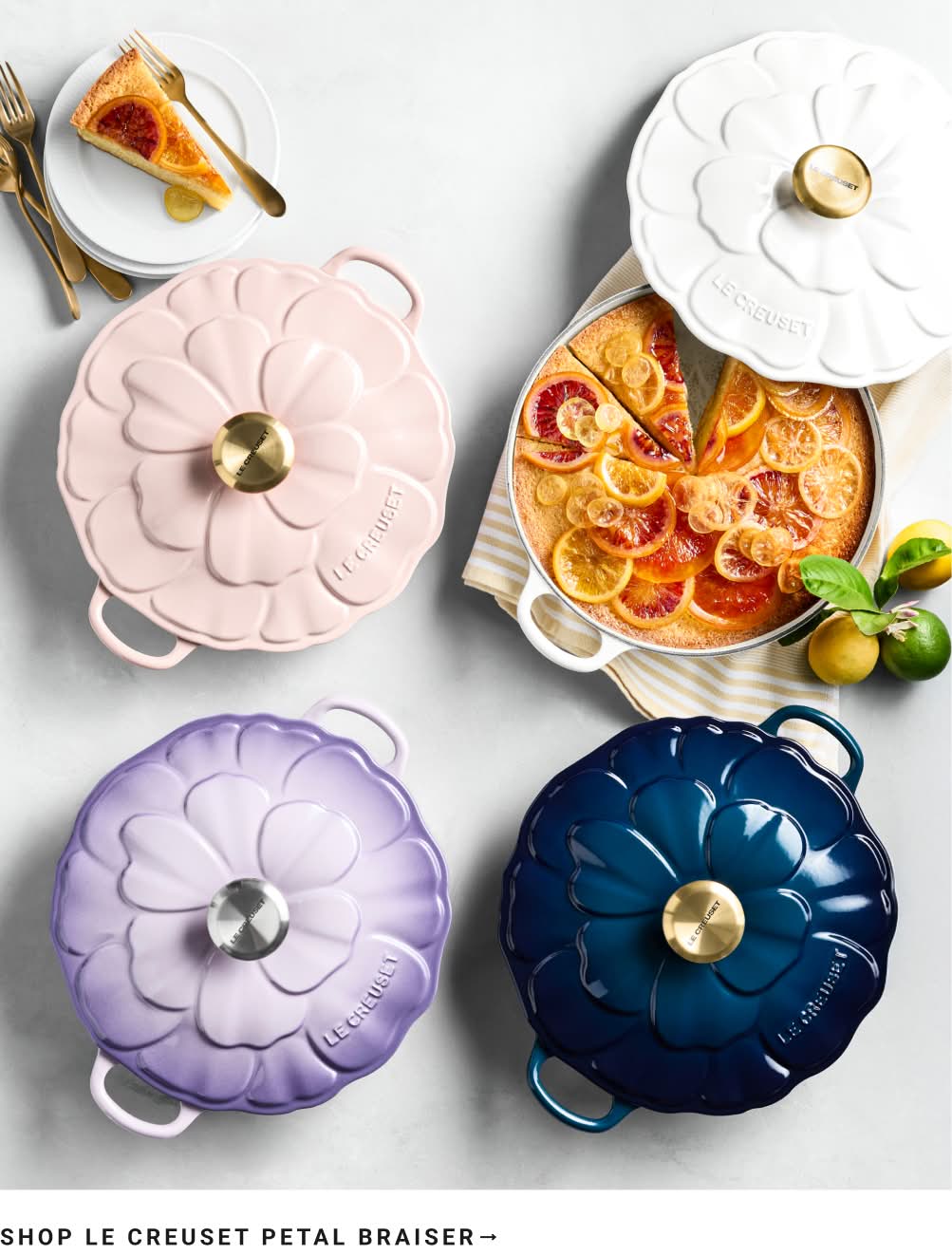Shop Le Creuset Petal Braiser