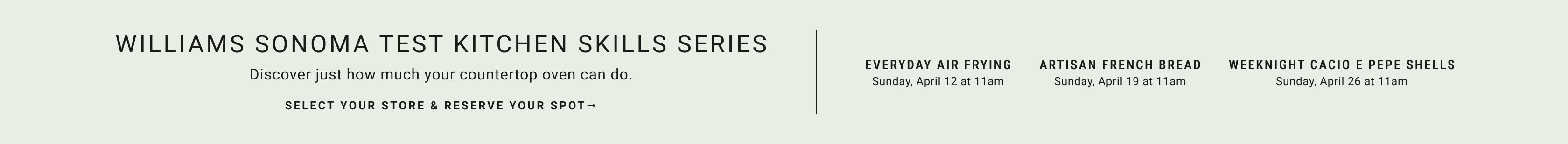 Williams Sonoma Test Kitchen Skill Series