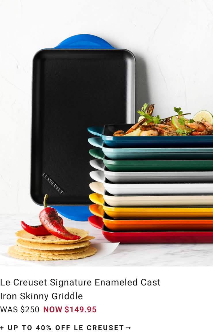 Shop Le Creuset Skinny Griddle Shop Le Creuset Skinny Griddle