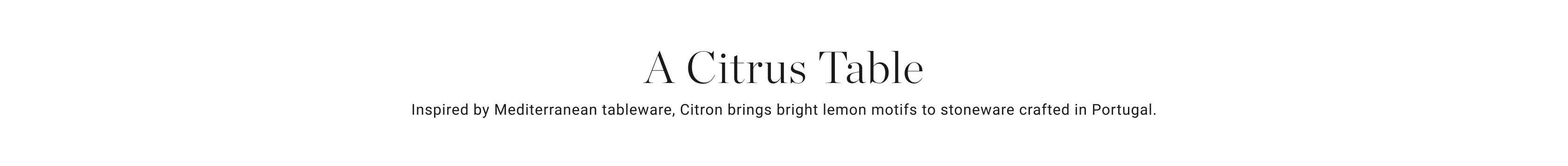 A Citrus Table