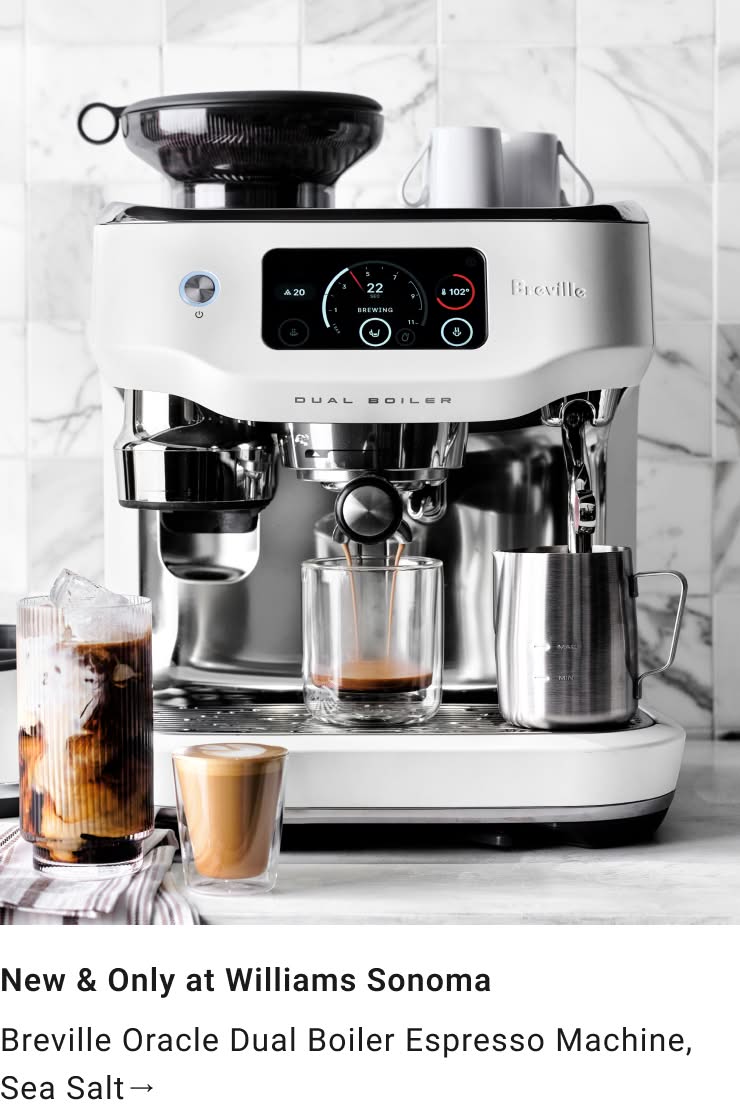 Shop Breville Oracle Dual Boiler in Sea Salt