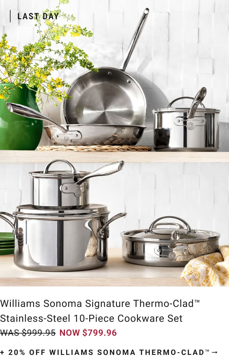 Shop Williams Sonoma Thermoclad Cookware Shop Williams Sonoma Thermoclad Cookware