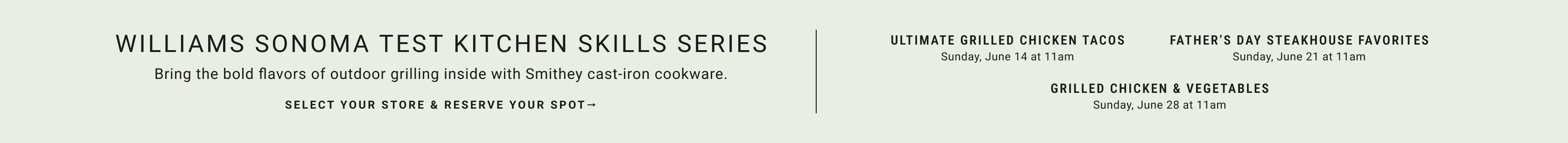 Williams Sonoma Test Kitchen Skill Series