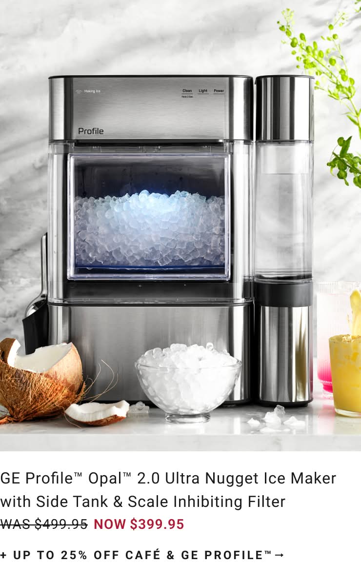 Shop GE Profile Opal 2.0 Nugget Ice Maker Shop GE Profile Opal 2.0 Nugget Ice Maker