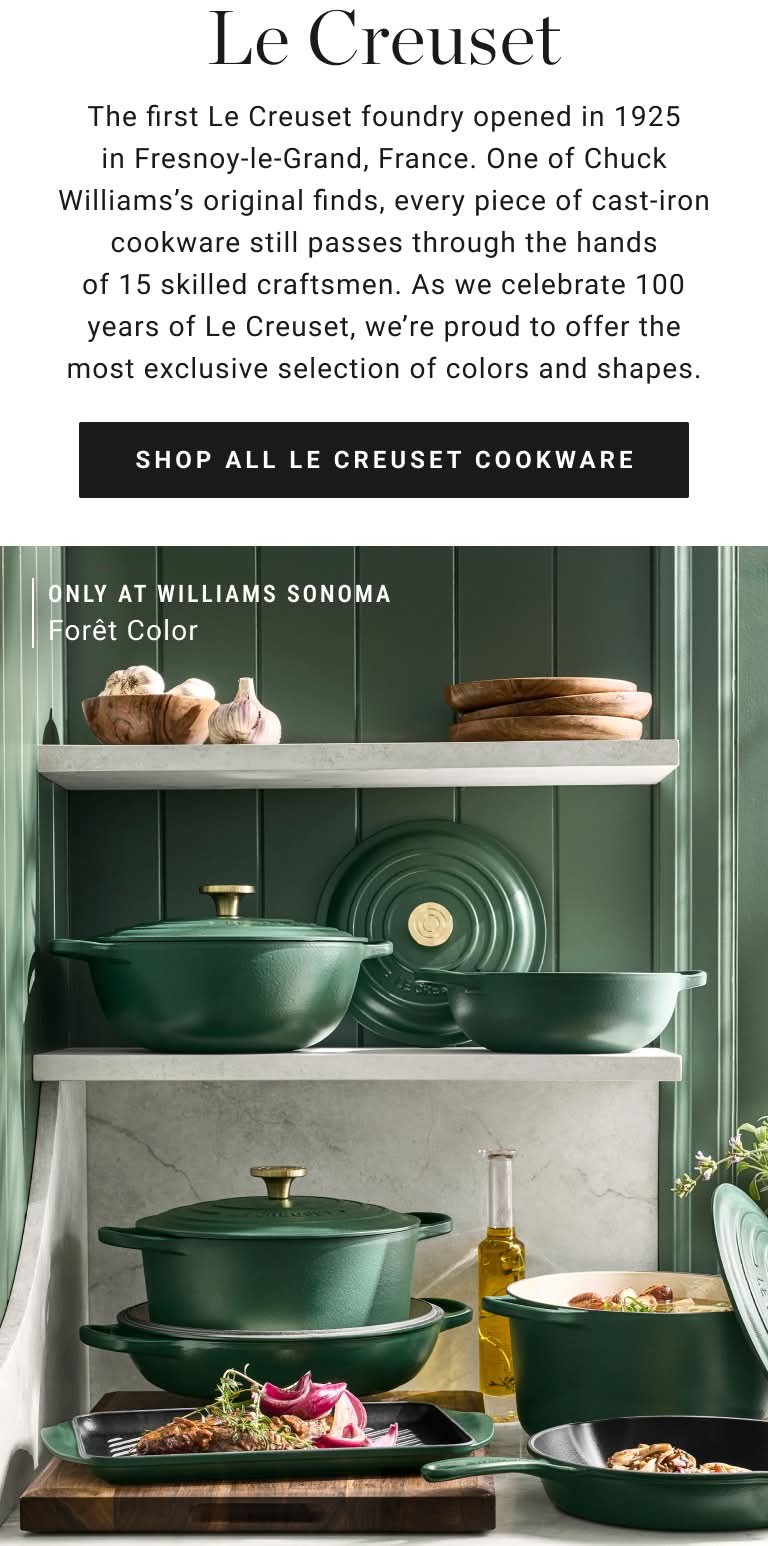 Le Creuset Cookware: Quality Pots & Pans | Williams Sonoma