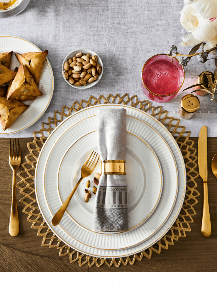 Chilewich Dahlia Round Placemats