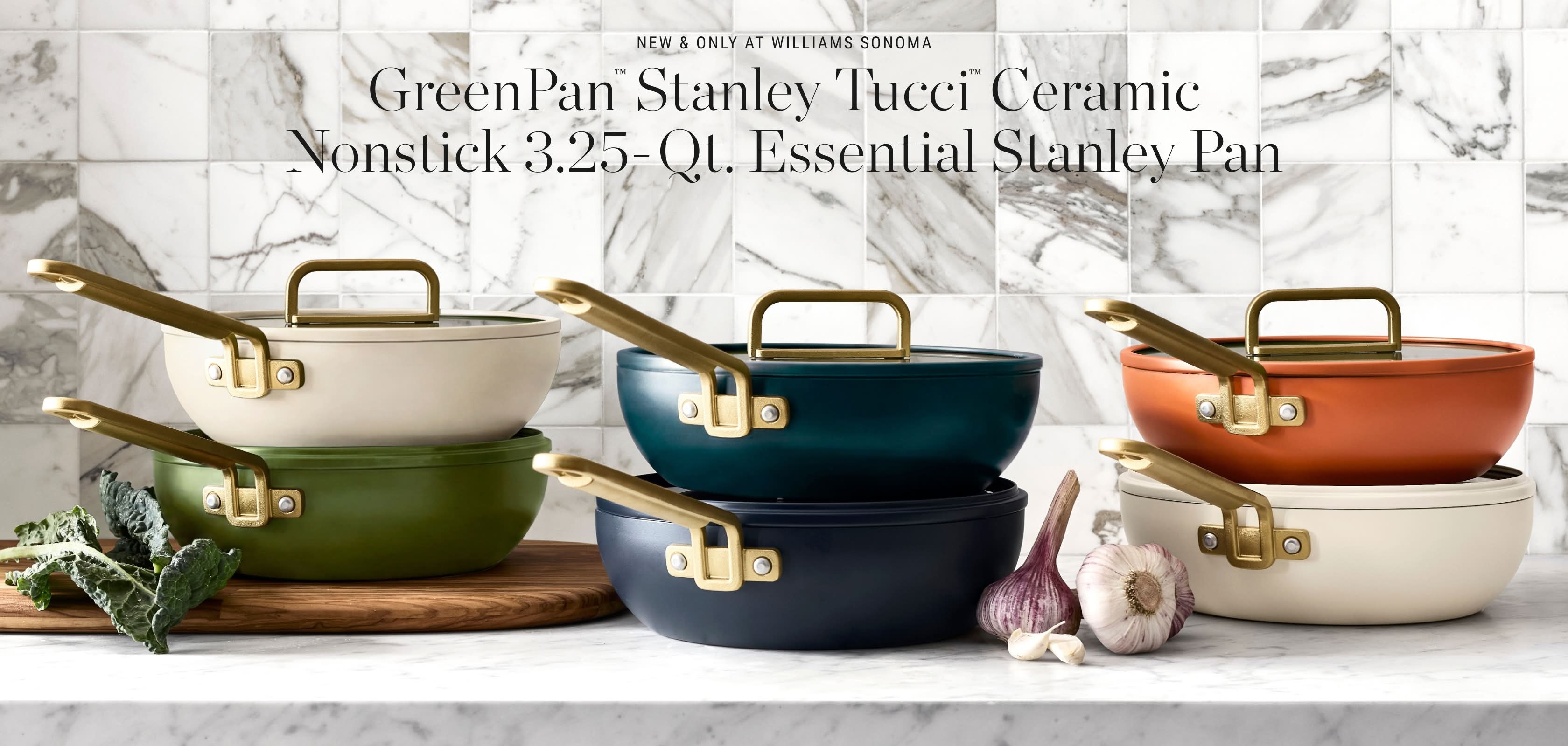 GreenPan™ Stanley Tucci™ Ceramic Nonstick 3.25-Qt. Essential Stanley Pan