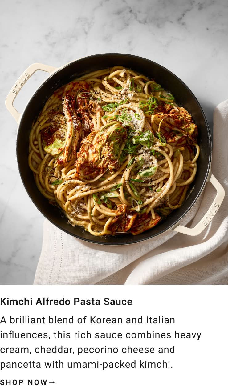 Shop Kimchi Alfredo Pasta Sauce