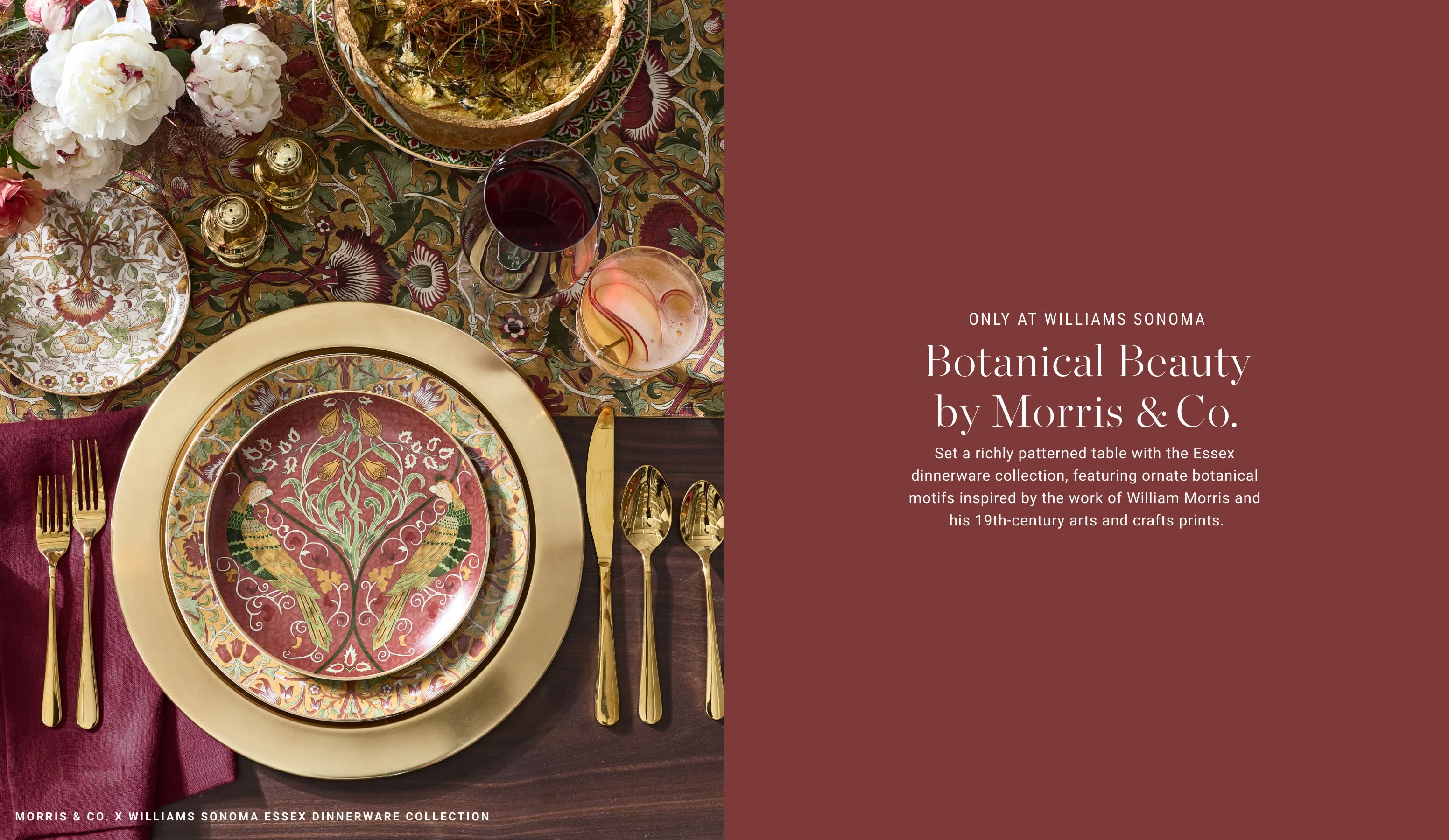 Shop Morris & Co. x Williams Sonoma Essex Dinnerware Collection
