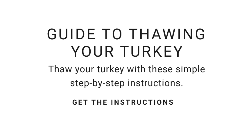 Guide to Thawing Your Turkey