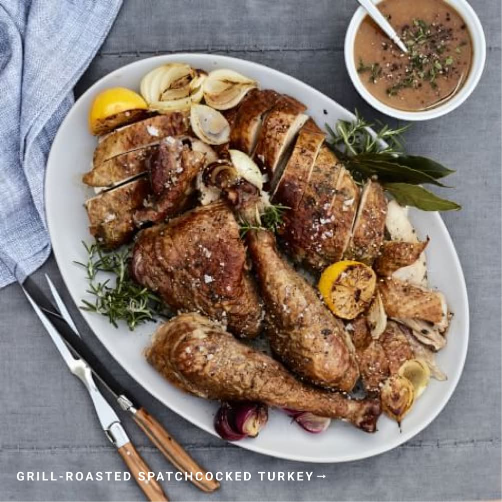 Grill-Roasted Spatchcocked Turkey