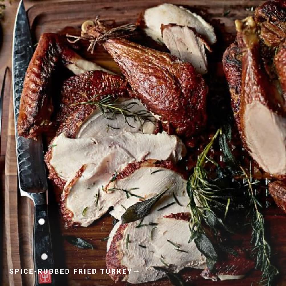 Spice-Rubbed Fried Turkey
