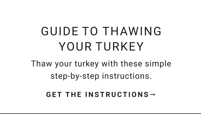 Guide to Thawing Your Turkey
