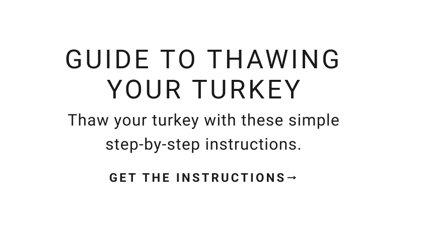 Guide to Thawing Your Turkey