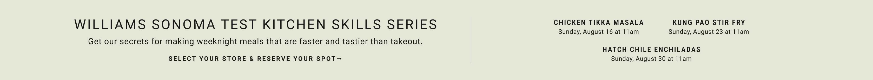 Williams Sonoma Test Kitchen Skill Series Williams Sonoma Test Kitchen Skill Series