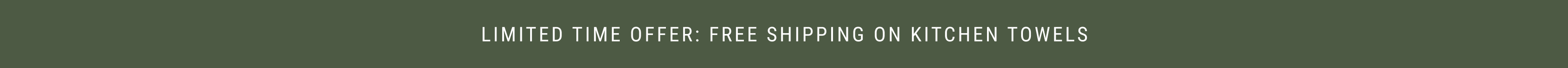 Limited Time Offer: Free Shipping on Kitchen Towels