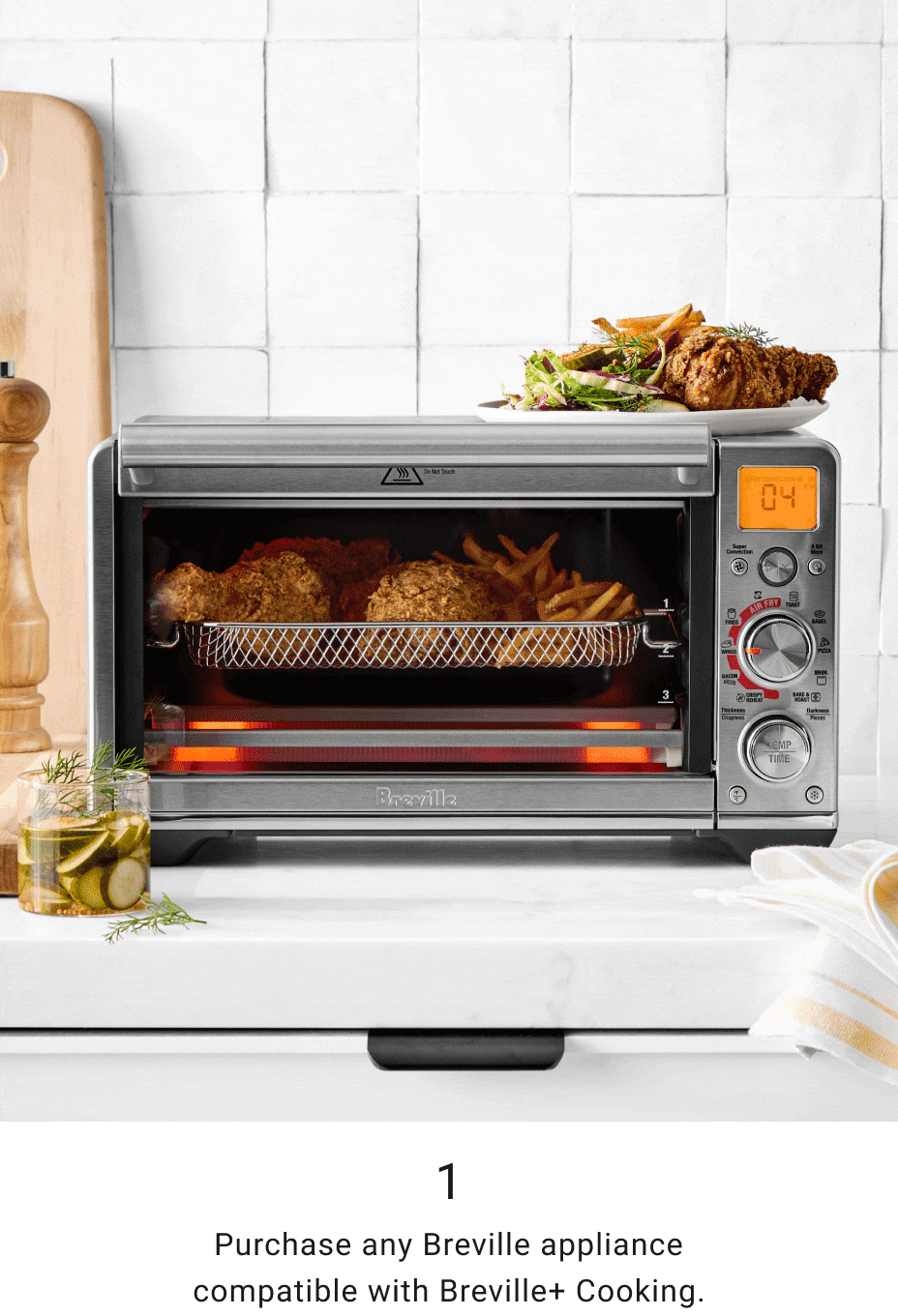 1. Purchase any Breville appliance compatible with Breville+ Cooking.