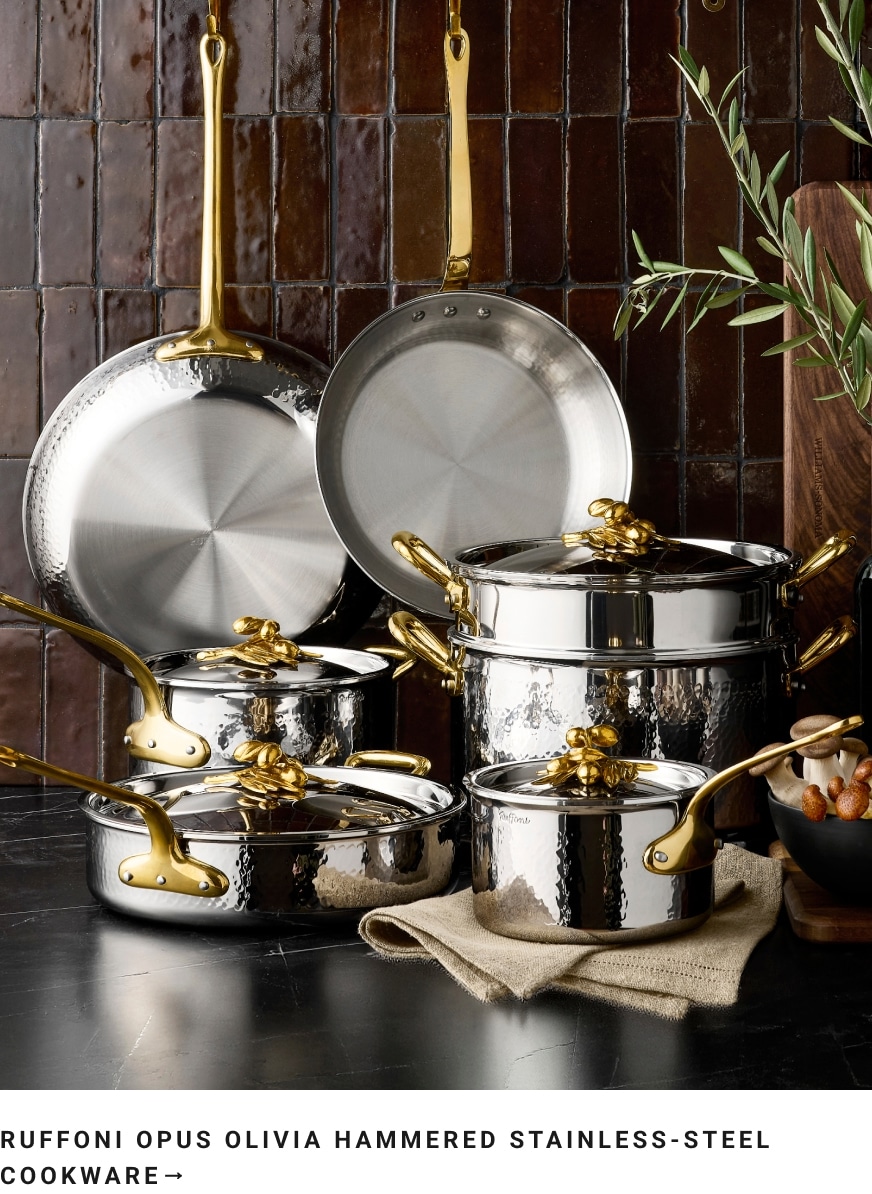 Shop Ruffoni Opus Olivia Hammered Stainless-Steel Cookware
