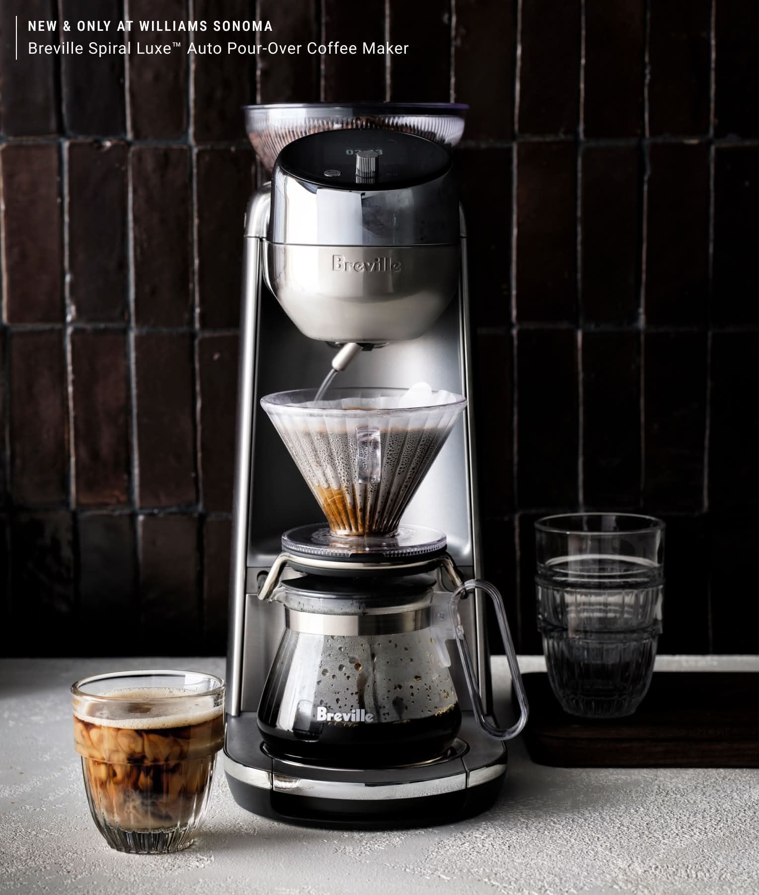 Breville Spiral Luxe Auto Pour Over Coffee Maker