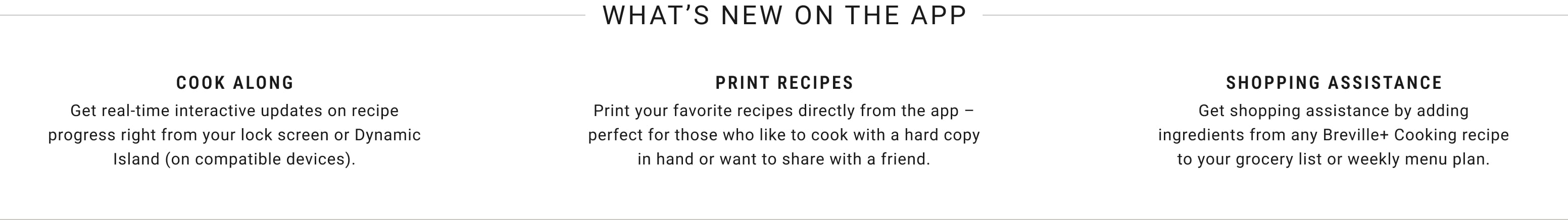What's New on the App