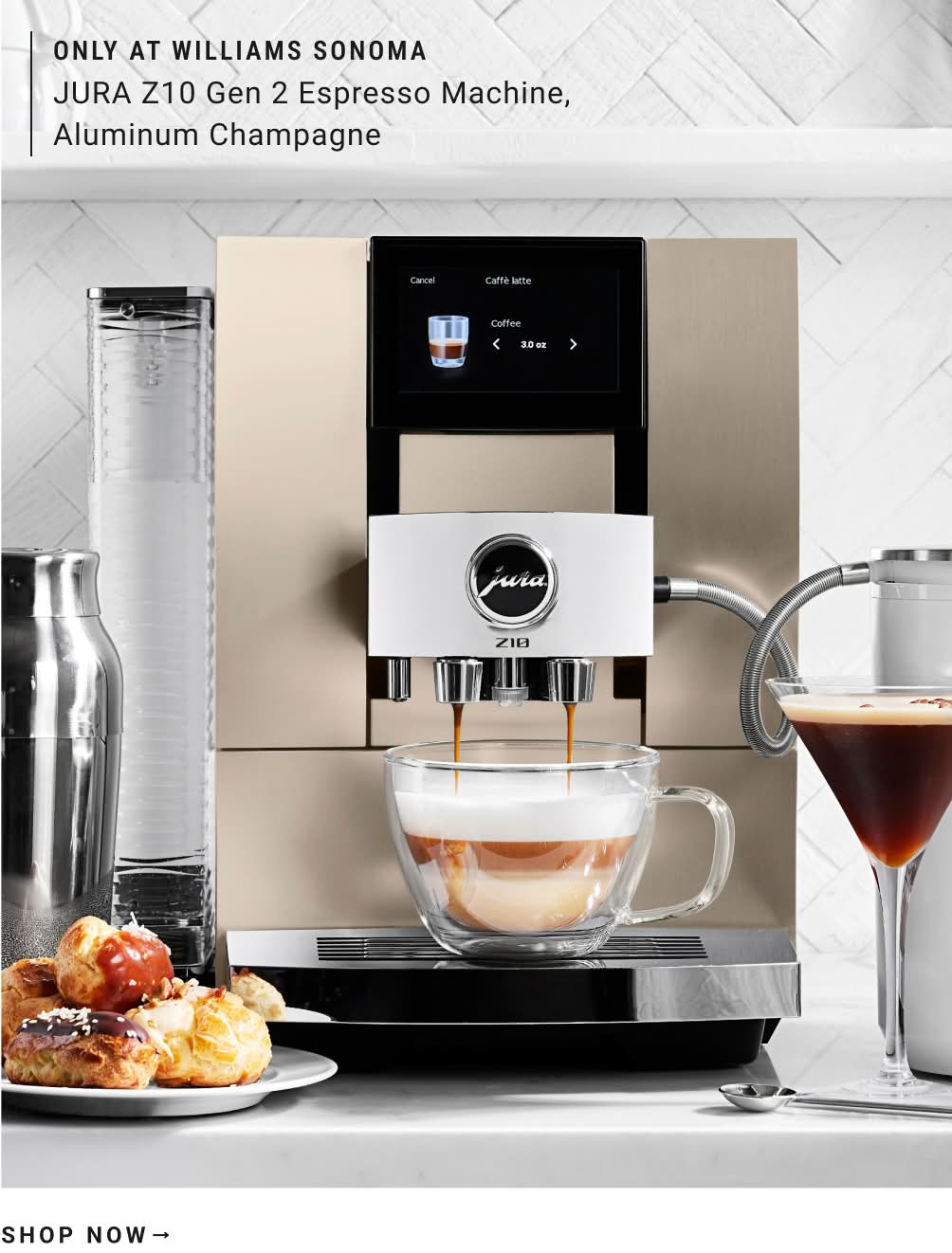 Shop JURA Z10 Gen 2 Espresso Machine, Aluminum Champagne 
