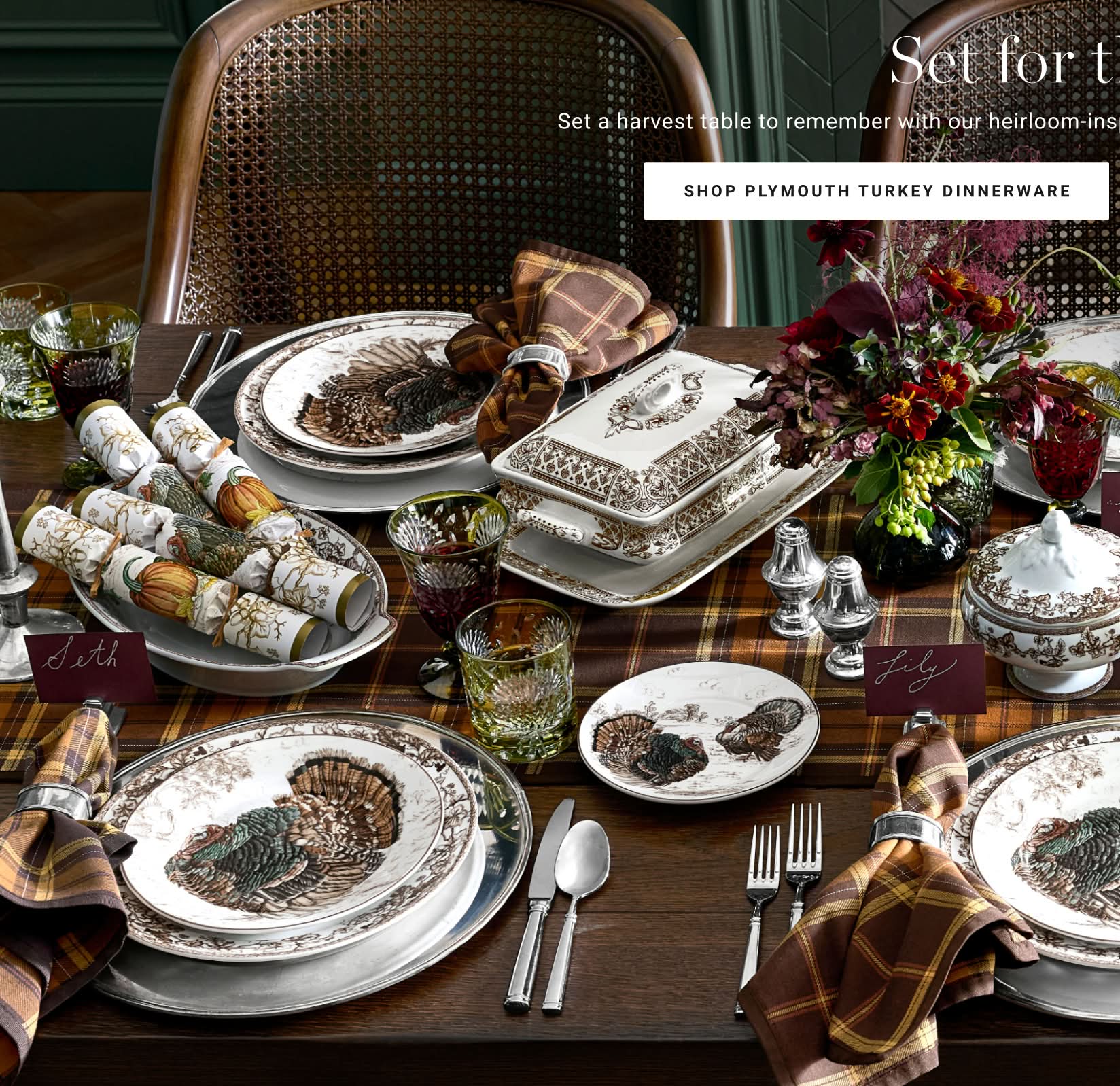 Shop Plymouth Turkey Dinnerware