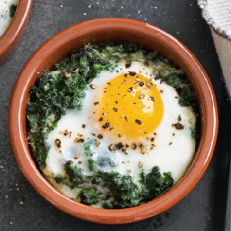 Baked Eggs With Spinach And Cream Williams Sonoma