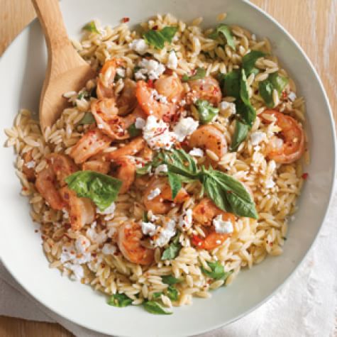 Orzo With Feta Basil And Shrimp Williams Sonoma