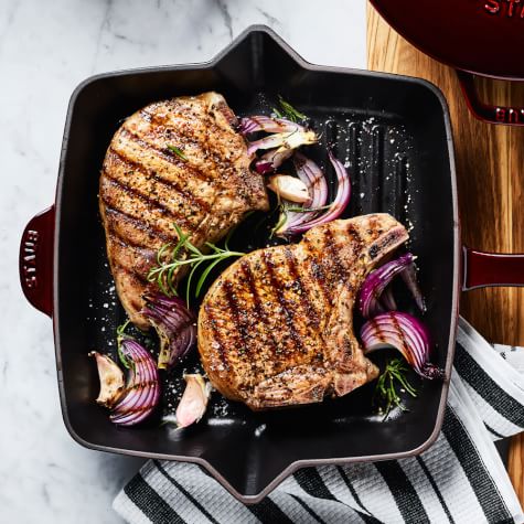 Pan Grilled Pork Chops With Red Onions Williams Sonoma