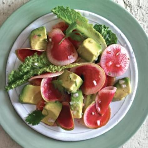 Watermelon Radish Salad with Avocado Vinaigrette-image