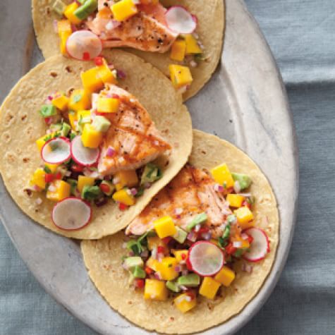 Salmon Tacos With Mango Avocado Salsa Williams Sonoma