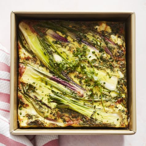 Leek and Herb Egg Bake-image