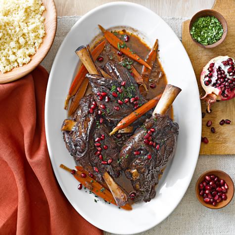 Pomegranate Merlot Braised Lamb Shanks Williams Sonoma