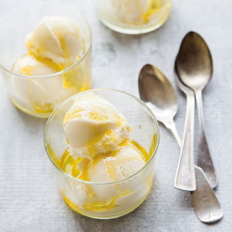 Olive Oil Ice Cream With Meyer Lemon Zest Williams Sonoma