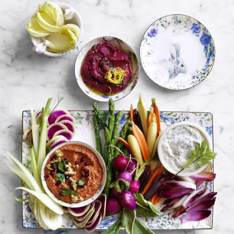 Spring Crudites With Three Dips Williams Sonoma