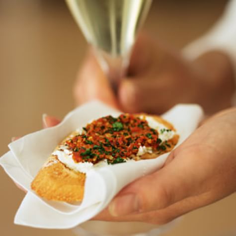 Roasted Red Pepper Pesto Crostini-image