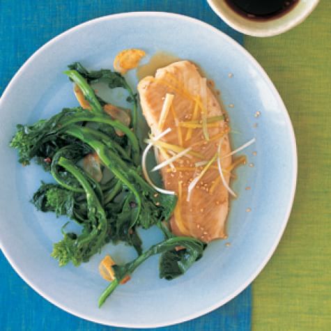 Steamed Tilapia with Sesame Seeds, Ginger and Green Onion-image