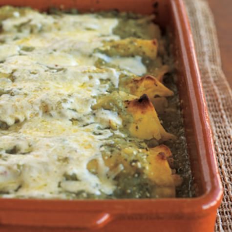 green chicken enchiladas