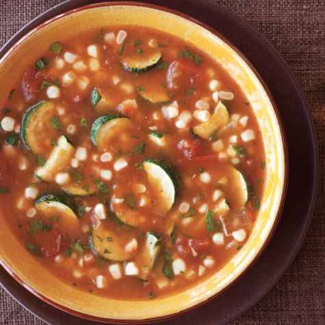 Tomato, Zucchini and Fresh Corn Soup | Williams Sonoma