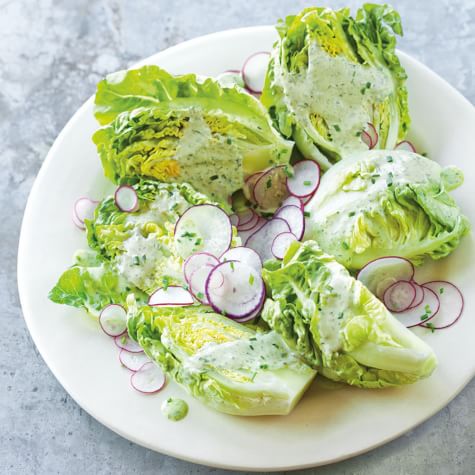Little Gem Wedges with Radish and Green Goddess Dressing-image