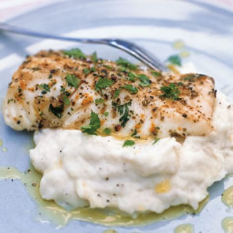 Grilled Halibut With Potato-Fennel Puree | Williams Sonoma